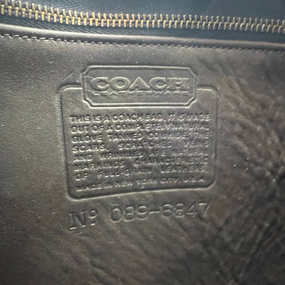 Vintage Coach Courier Pouch 8920 Leather Bag Dark Brown Mocha - Picture 4 of 12